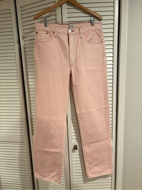 Re/Done Pastel Pink Jeans NWOT